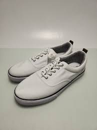Women’s White Canvas Sneakers  size 10.5