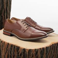 Mens Leather Updated Classic Cap Toe Oxfords Lace Dress Shoes size 12W