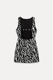 ANIMAL PRINT DRESS - Zebra Size M