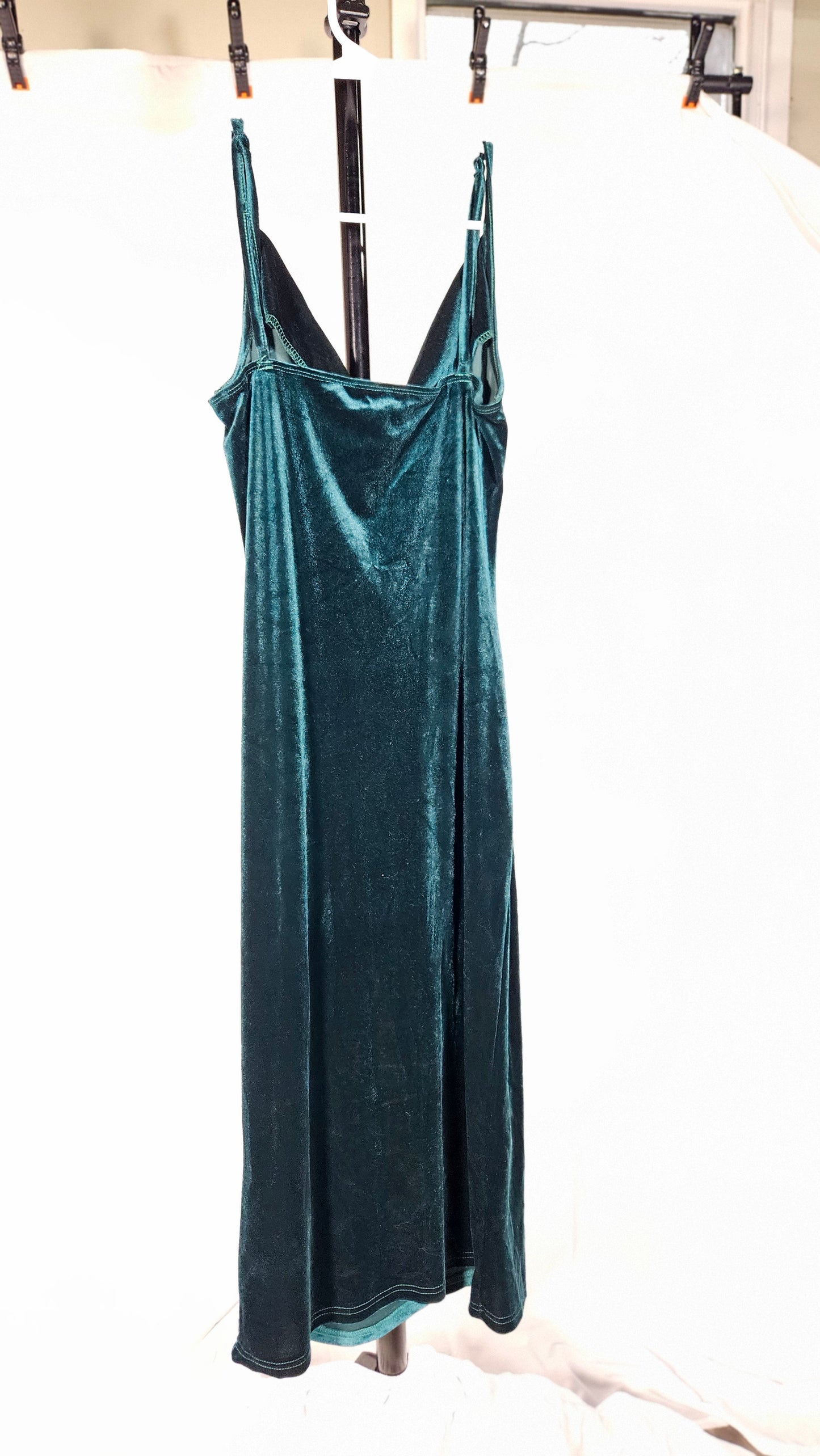 Shein Emerald Satin Dress Size 4