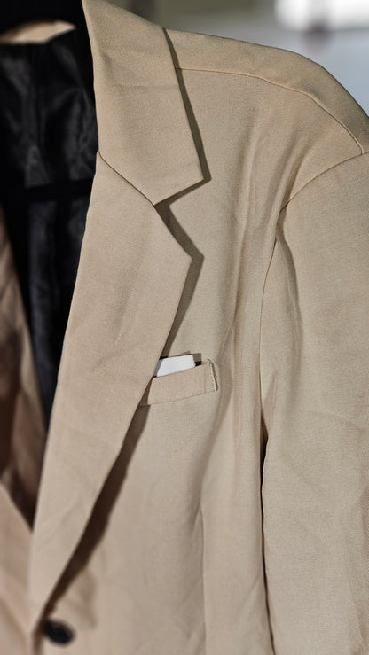 Manfinity Mode Paletó Masculino Plus Size Com Gola Contrastante E Detalhes Decorativos  size L