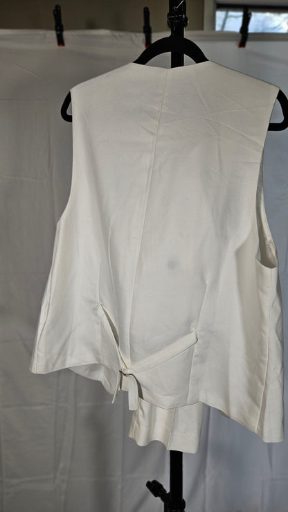 Cotton Linen Vest for Women 2023 Casual Sleeveless Button Down Jacket Lightweight Summer Loose Vests Outerwear  size M