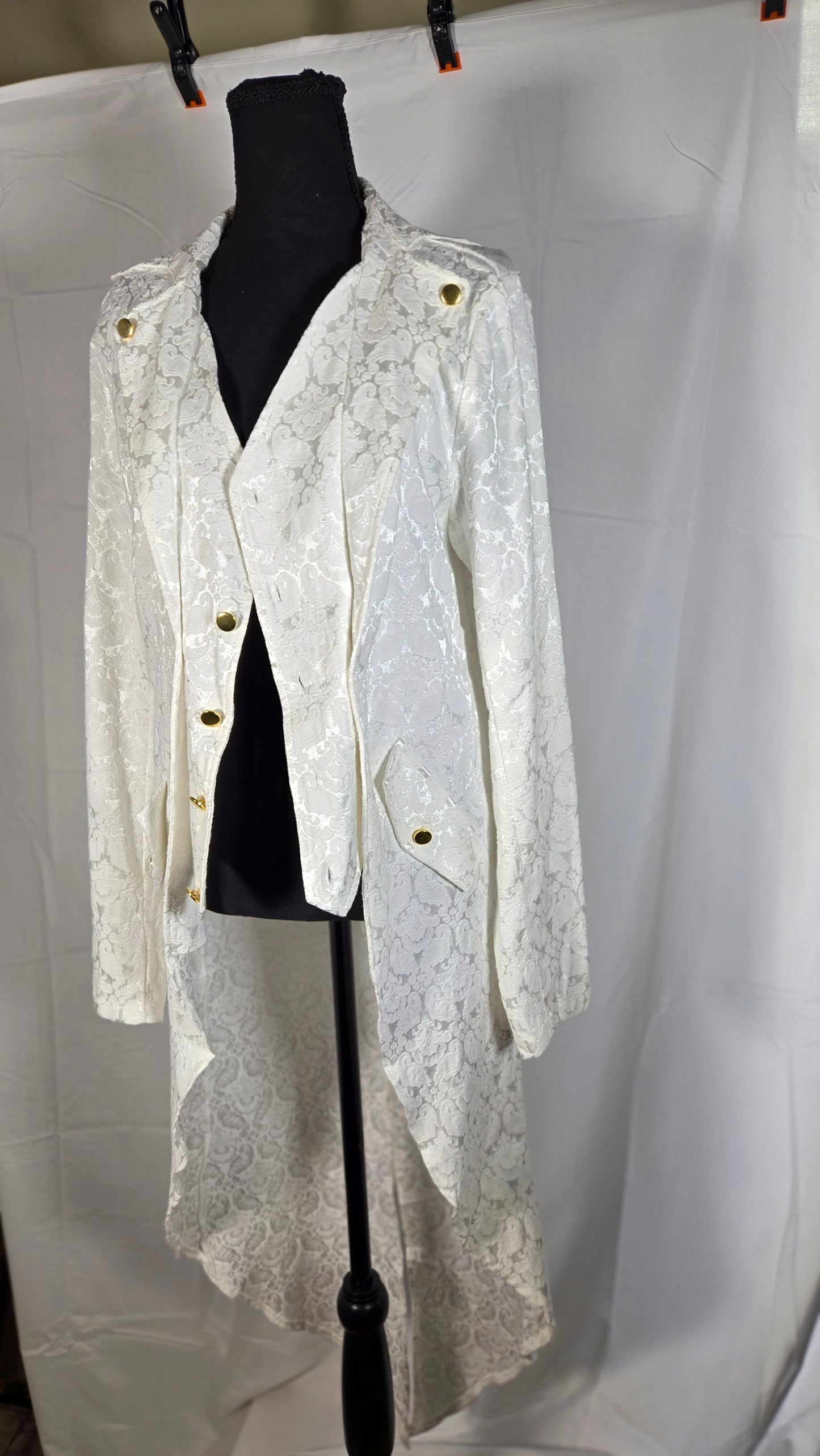 Long White Top Size No