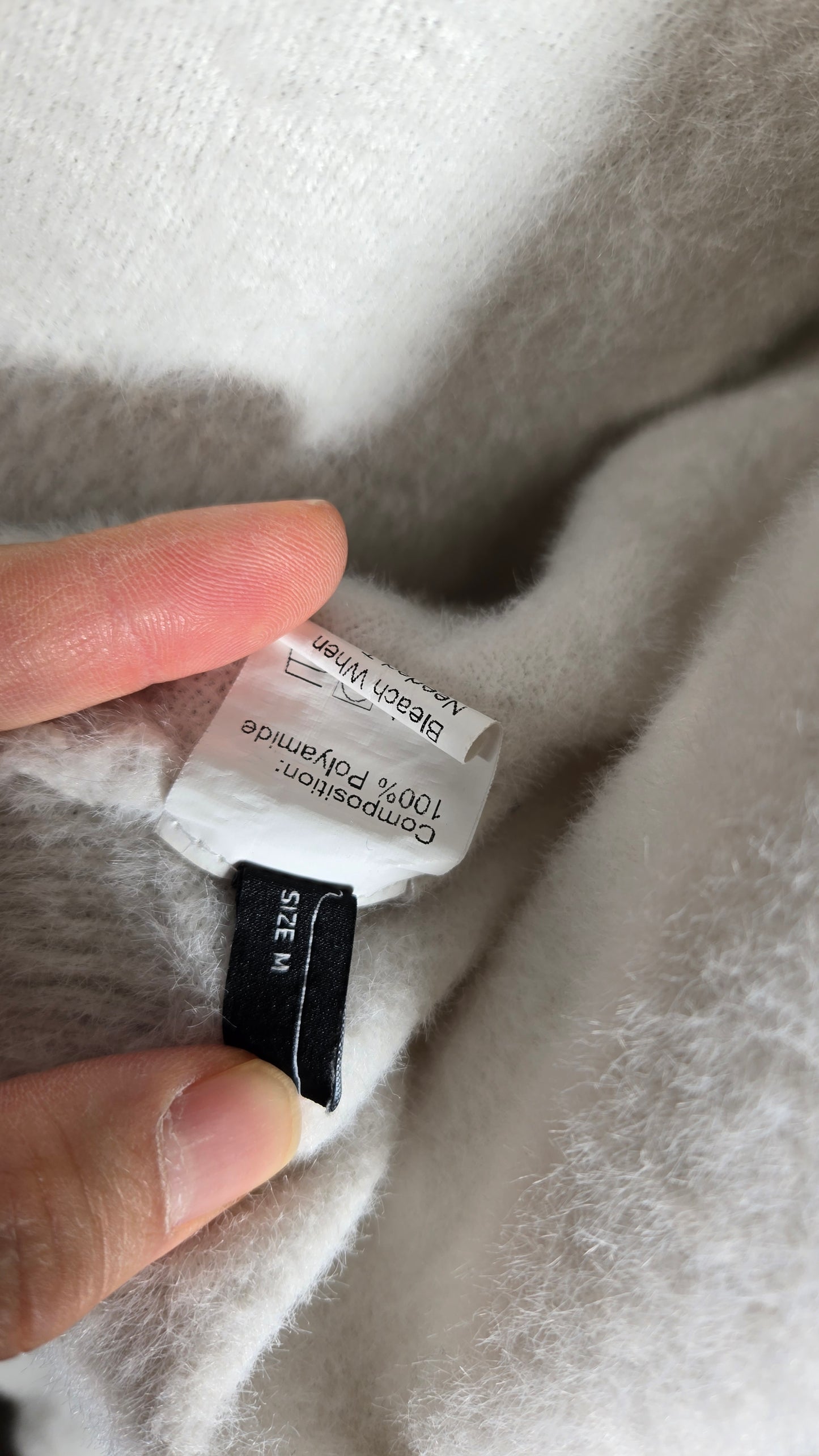 Short White Top White Vest Size M