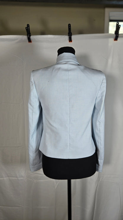 ZARA CROPPED DOUBLE BREASTED BLAZER Size XS