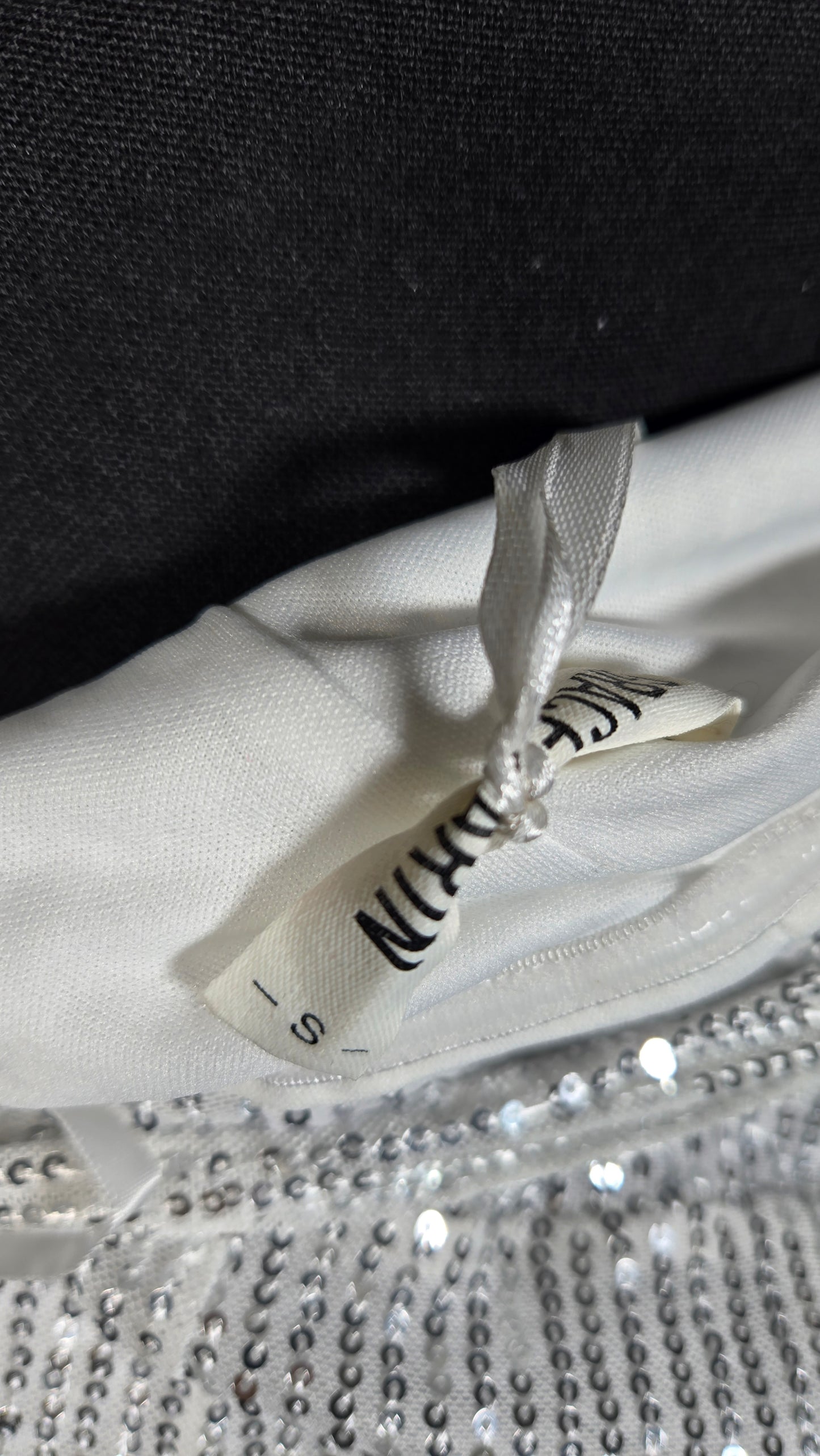 Womens Sequined Long Evening Dress Silver 2  Size No