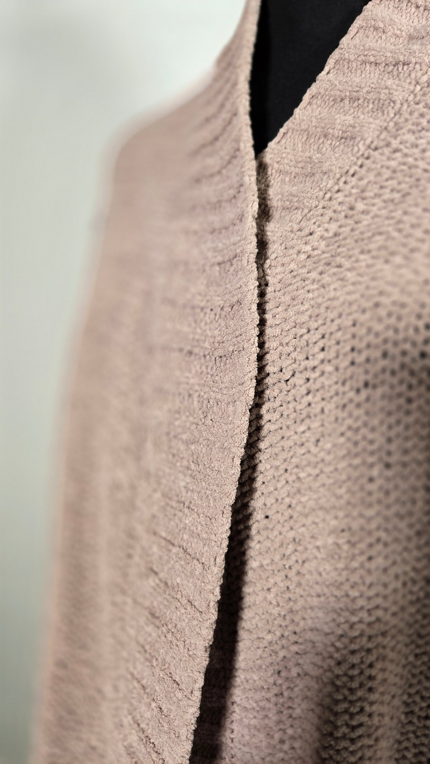 Women's Fuzzy Cocoon Loose Open-Front Cardigan Sweater Size S