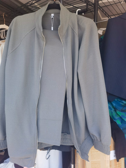 Spring Lightweight Bomber Jackets Mens Casual Jacket Work Pilot Jacket Outwear With Zip Pockets size M