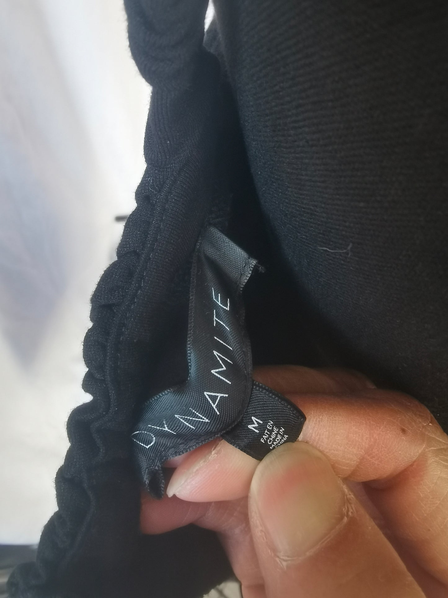 Women's black suspender skirt size M