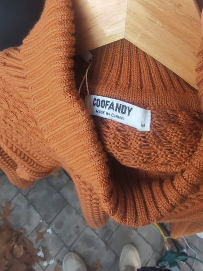 Autumn Winter Men's Turtleneck Sweater Casual Knitted Sweaterr size M