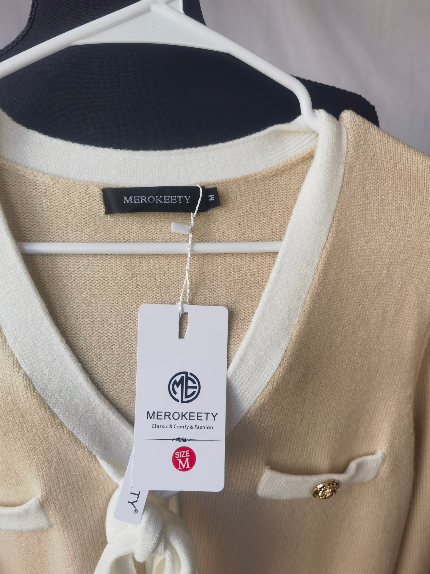 Women's Fall Winter 2 Piece Outfit Warm Cardigan with Belt Knitted Sweater Wide Leg Pants Going Out Loungewear Set Size M