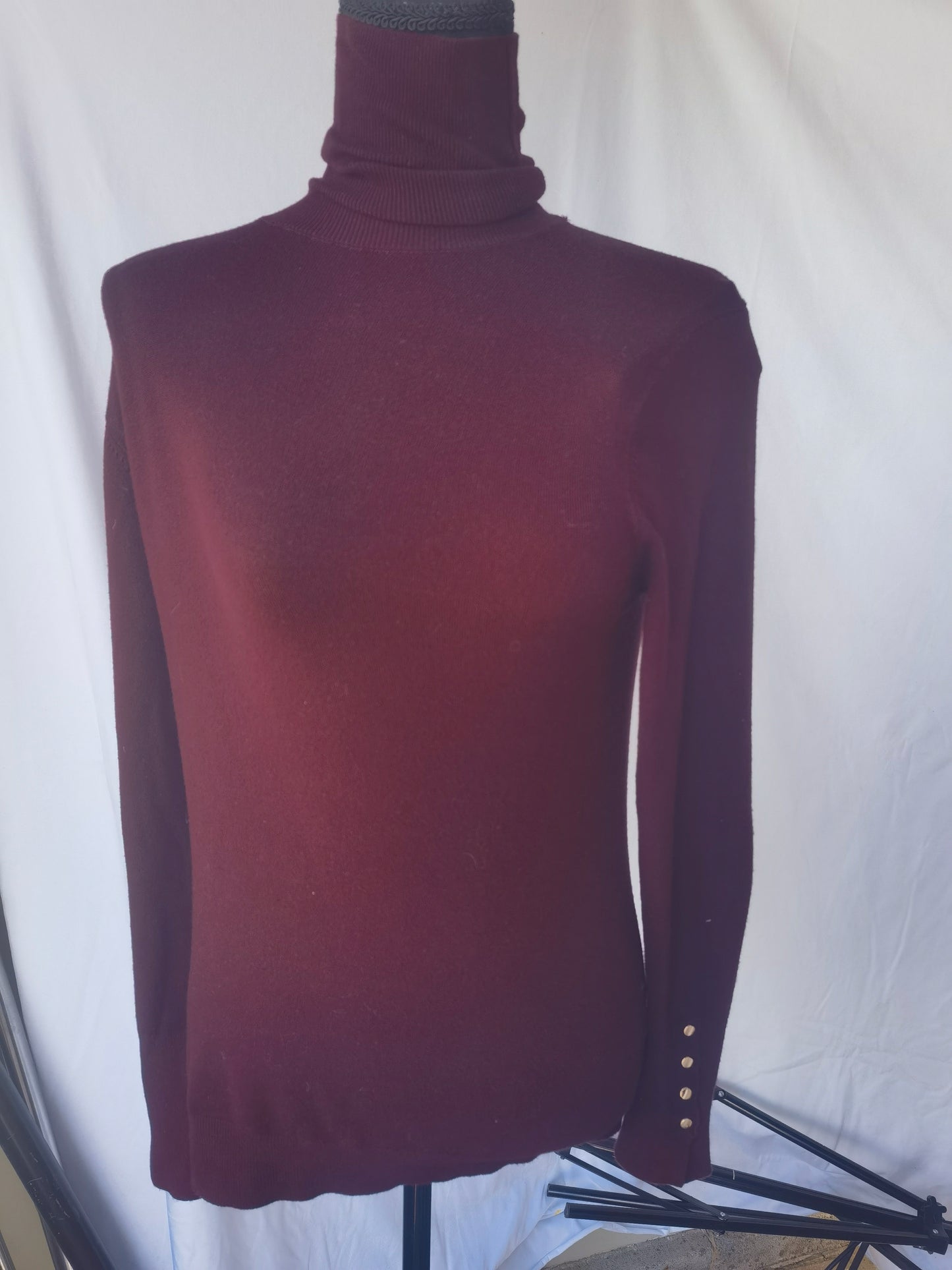 Women's long-sleeved top red size M