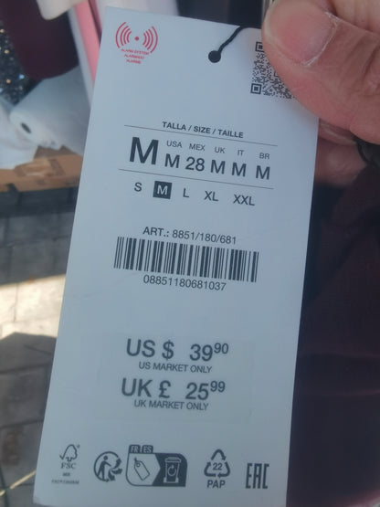 Women's long-sleeved top red size M