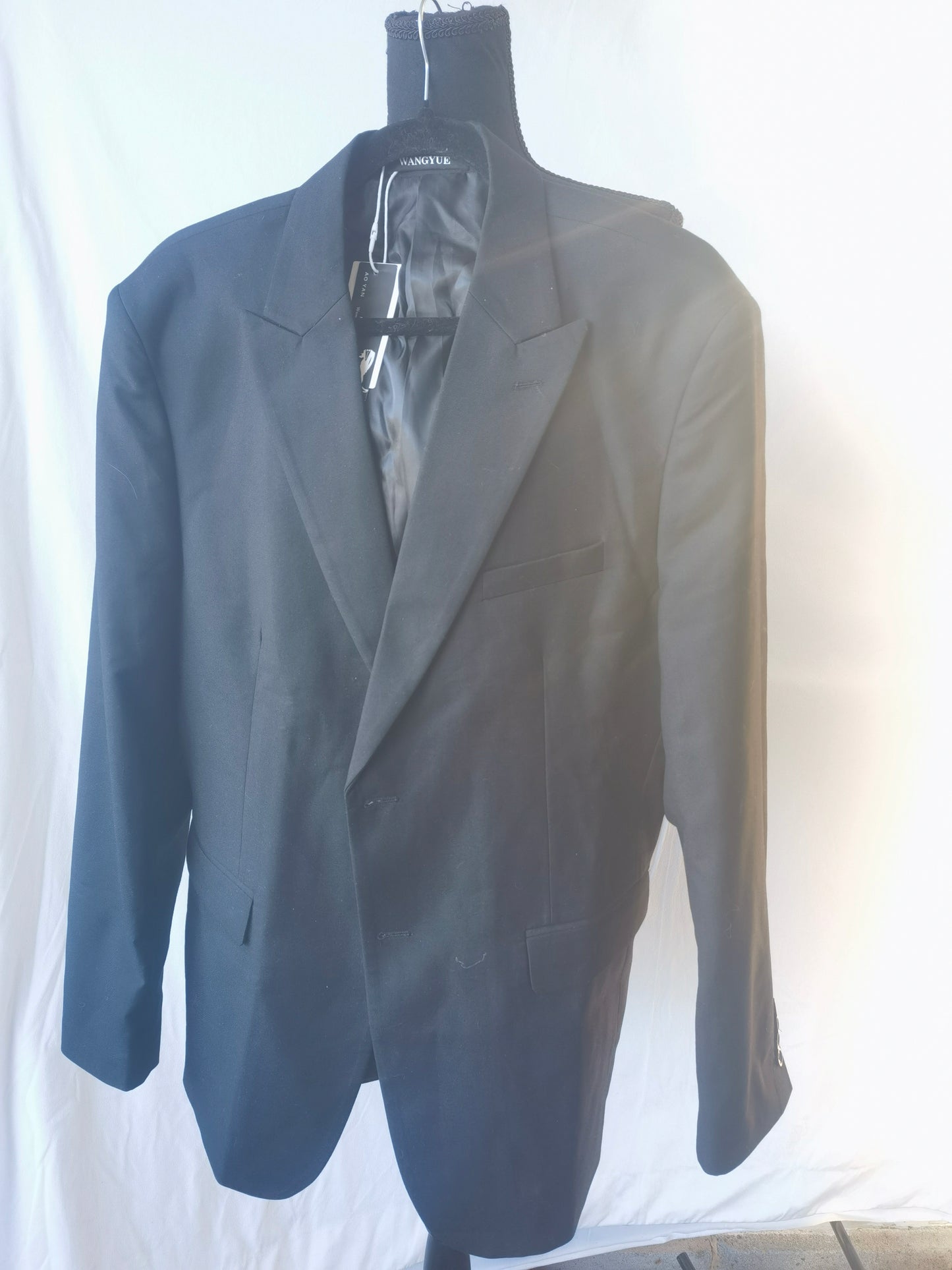 Wangyue Mens Double Breasted Suit Size XL