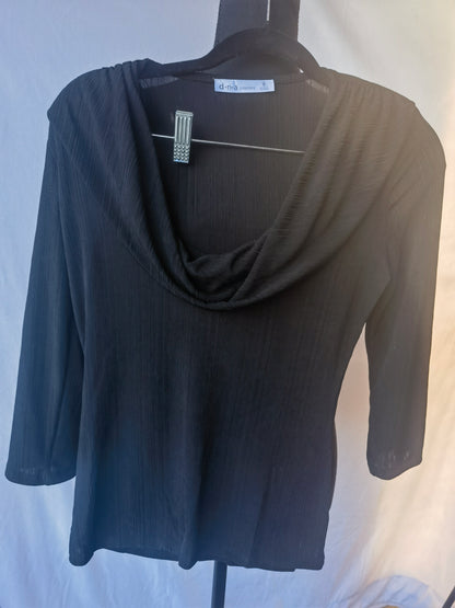 Women's Plus Size Cowl Neck Thermal Tunic Size S