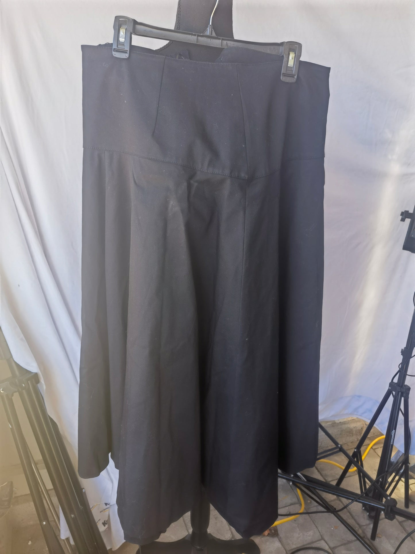 ZW COLLECTION PAPER BAG WAIST SKIRT WITH BUTTONS size L