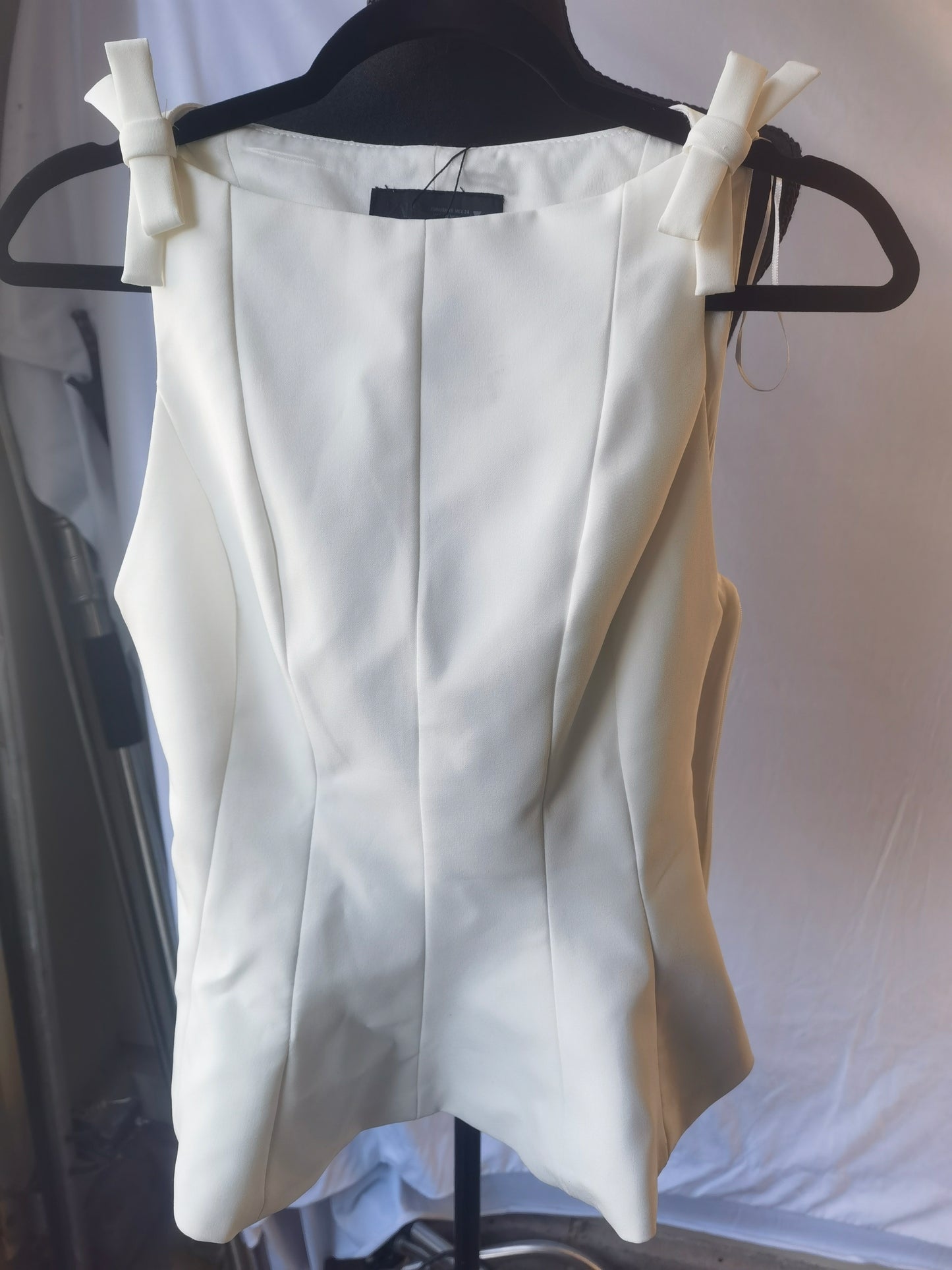 PEPLUM BOWS TOP size XS