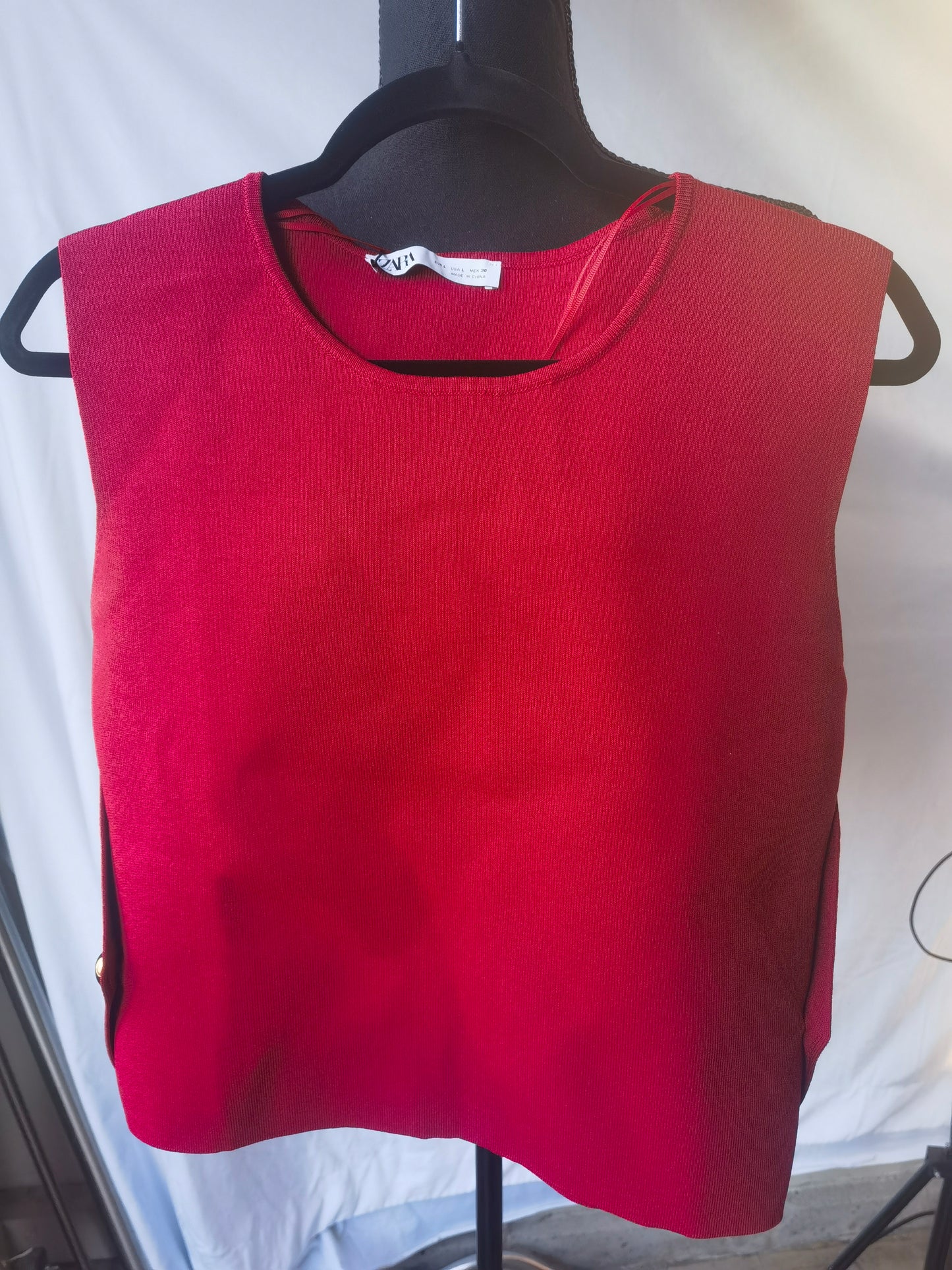 MEGCI vests for women Women Plus Size Vest Sleeveless Coat Knitted Sweater Vest Waistcoat Winter Warm Vest For Middle-aged Elderly Sleeveless Gilet size L