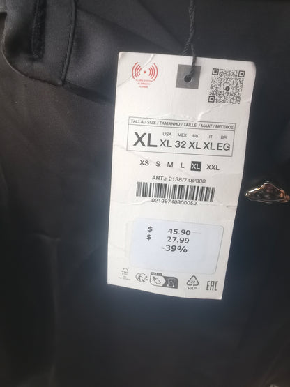 GOLD BUTTON SATIN EFFECT SHIRT Size XL