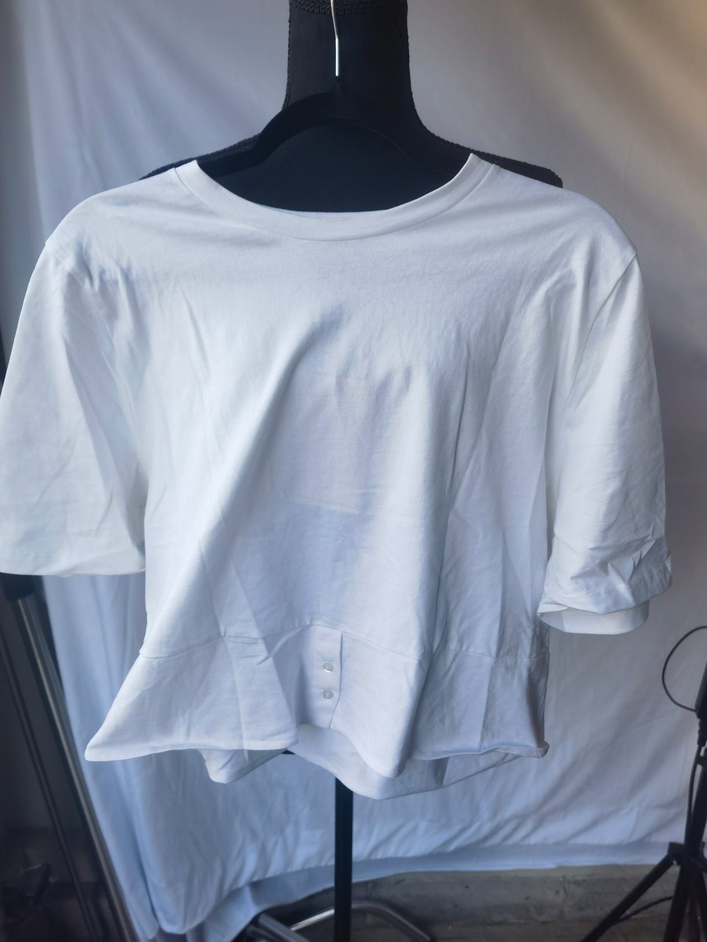 Under Armour Women's Campus Boxy Cropped Short Sleeve T Shirt Size L