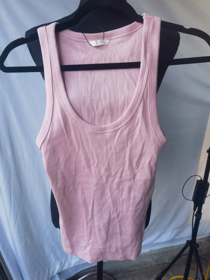 Shetells Women's Half Zip Tank Top Slim Fit Summer Cami Vest with Pocketssize M