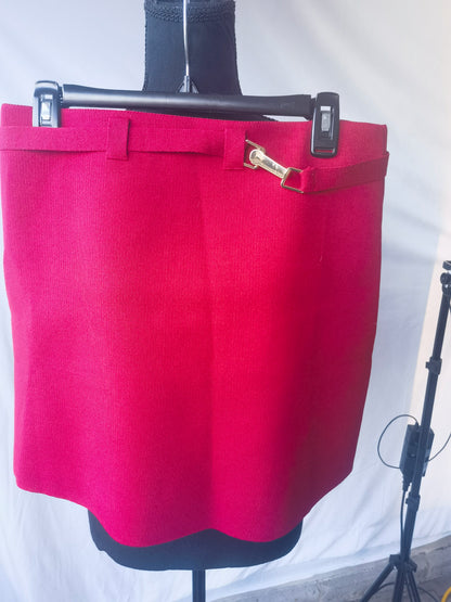 Pleated Tennis Skirts for Women with Pockets Build in Shorts Golf Skirt High Waisted Sport Athletic Running Activewear Dark Red size L