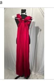 Maternity Dresses Wrap Tulle Maternity Dress Sexy Tube Top Maternity Dress, Trailing Dress Shooting Props, Comfortable Lace Pregnancy Gown (Color : Red, Size : Bust98cm) Size S