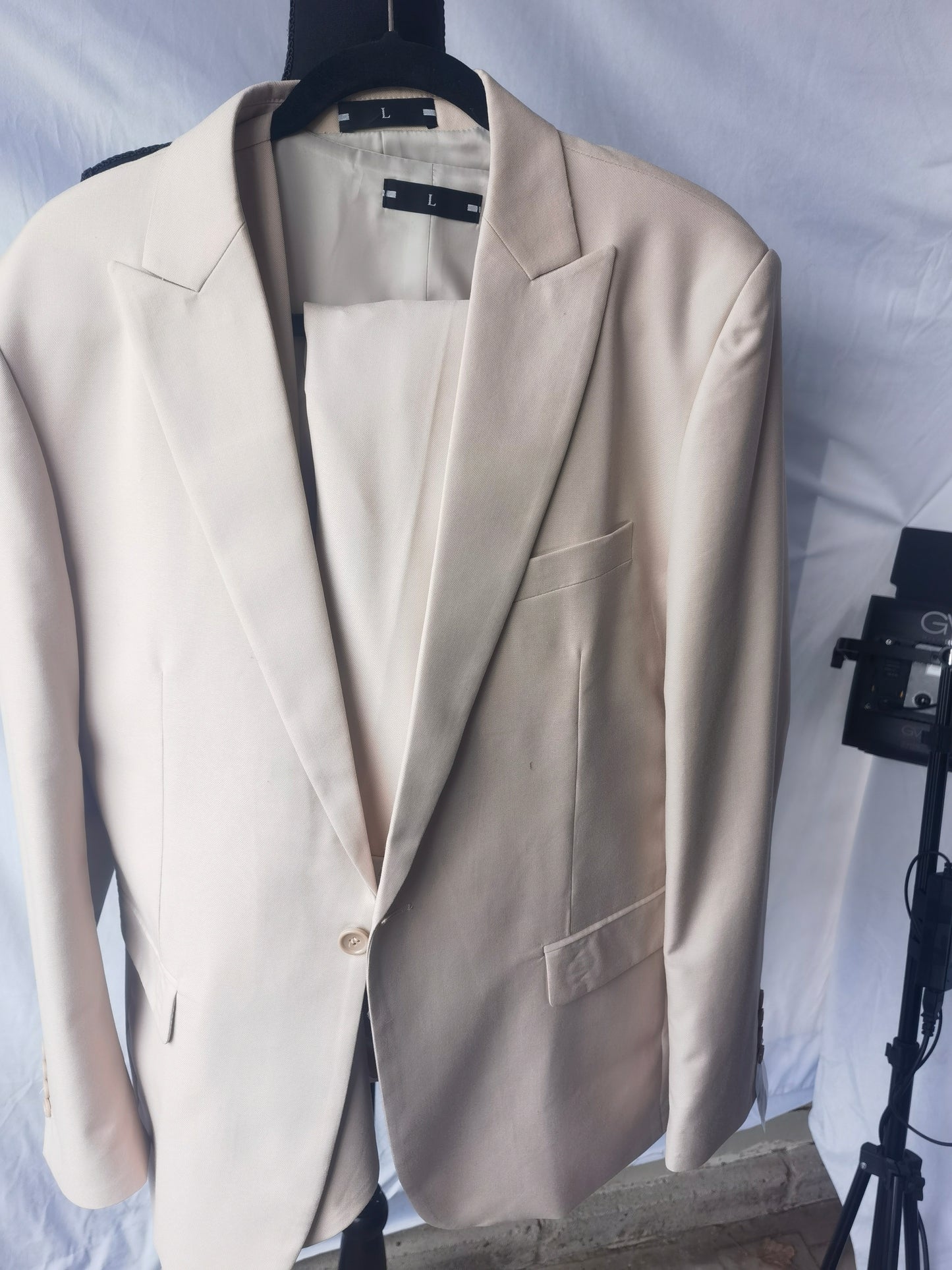 Men's Blazer Suit Jacket Slim Fit Coat Casual One Button Single Breasted Business Wedding Blazer Sports Coat size L