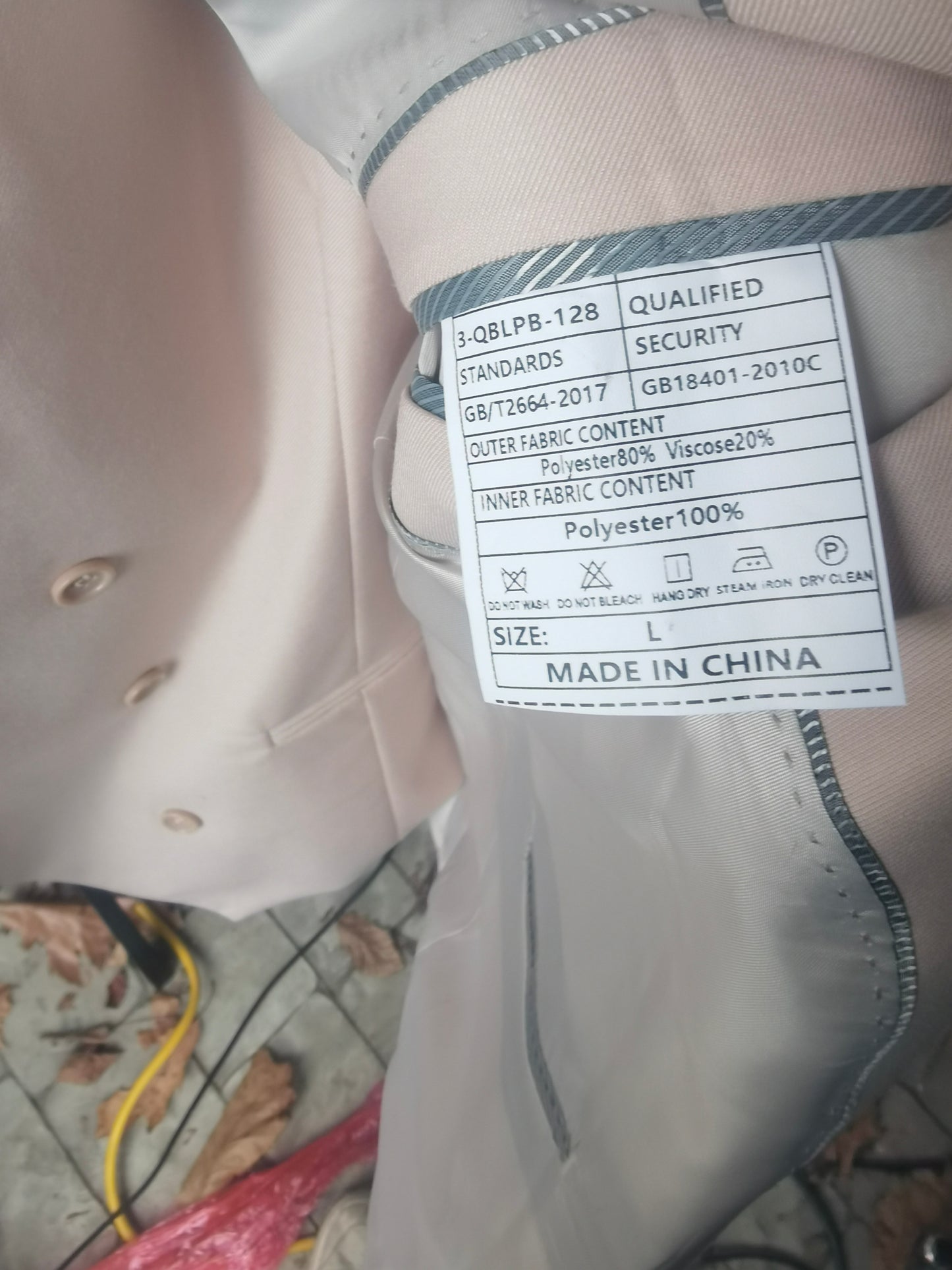 Men's Blazer Suit Jacket Slim Fit Coat Casual One Button Single Breasted Business Wedding Blazer Sports Coat size L