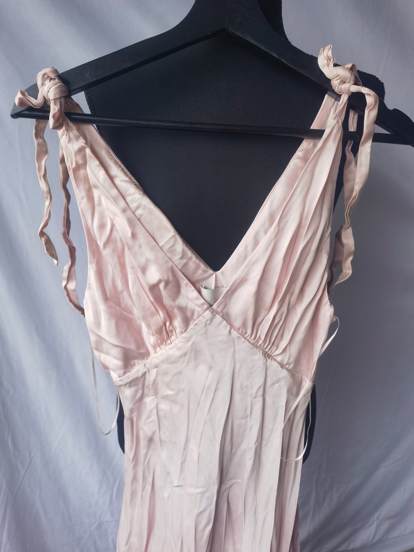 Reformation Pernille Silk Dress, Light Pink/ Cherry Blossom  size S