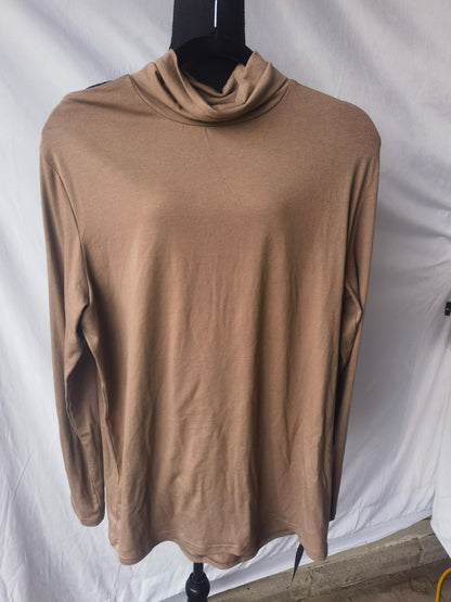 Utopia Wear Men's Turtleneck Slim Fit Lightweight Pullover Top  size L