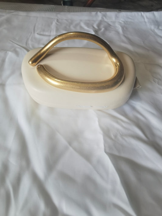 Women's white handbag