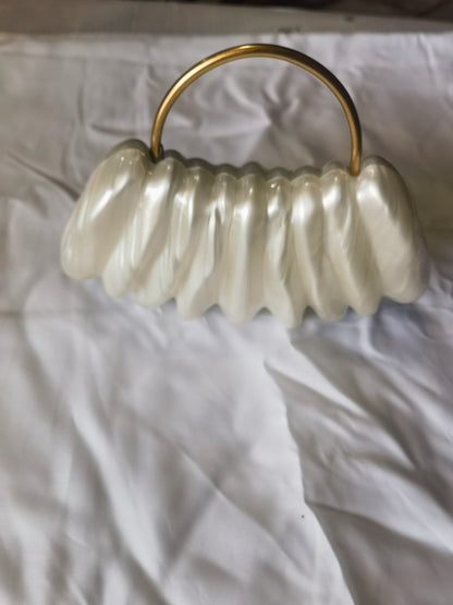 Women's white handbag