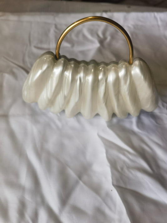 Women's white handbag