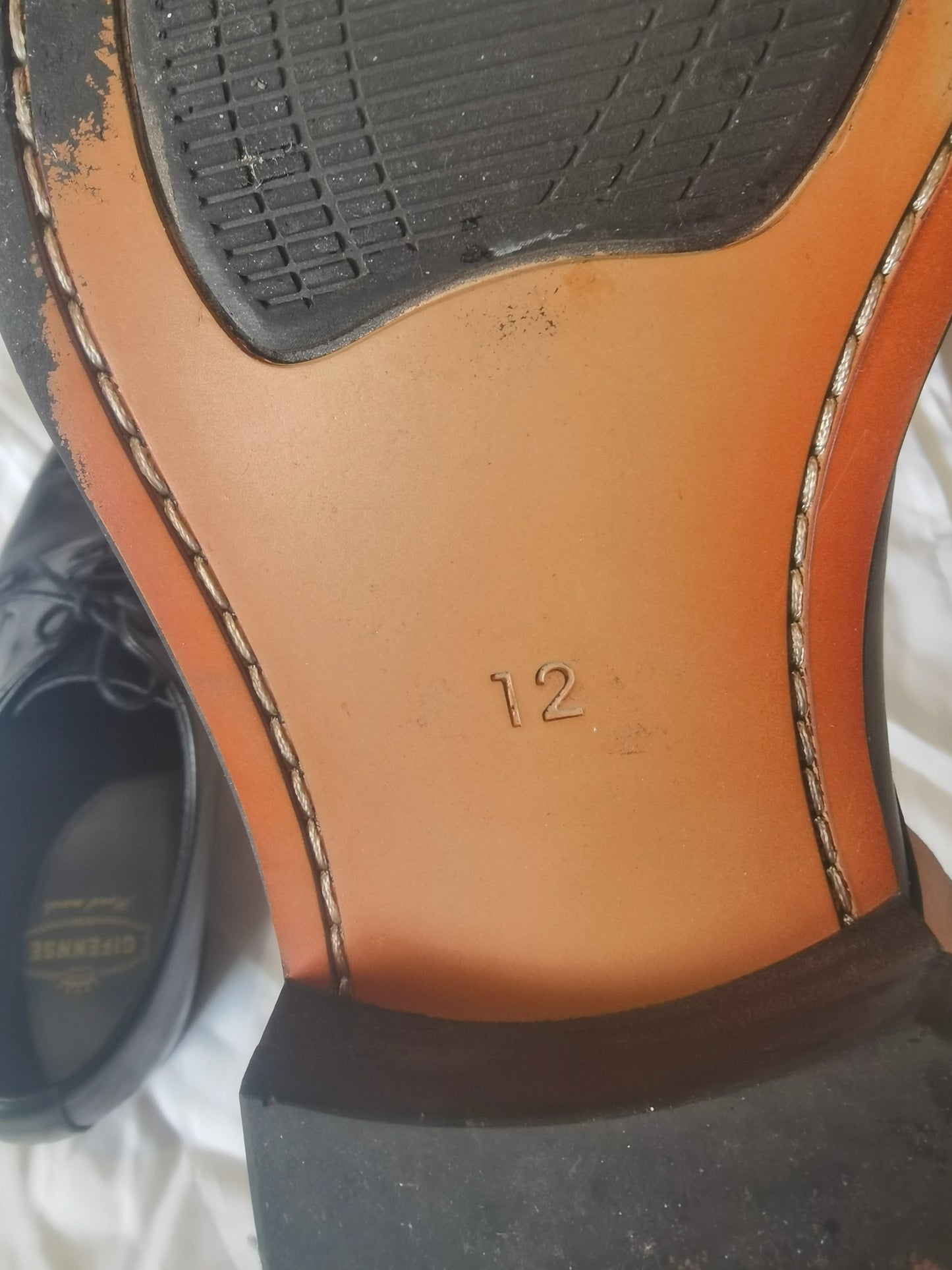 GIFENNSE Handmade Modern Leather Classic Lace Up Leather Dress Shoes Perforated Oxford size 12