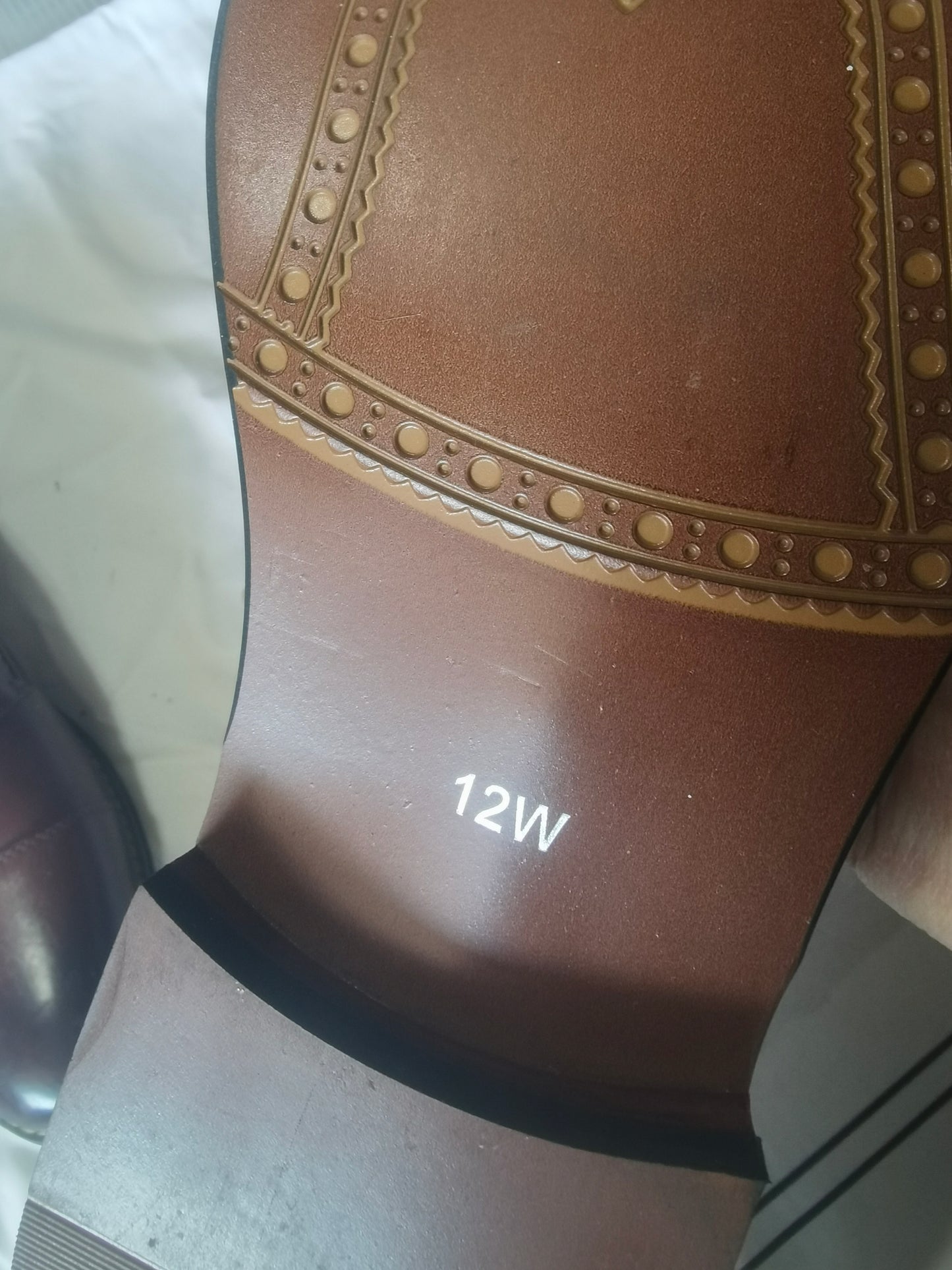 Mens Leather Updated Classic Cap Toe Oxfords Lace Dress Shoes size 12W