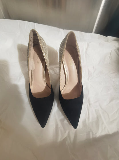 Women's High Heels Pumps Closed Pointed Toe Stiletto 4IN Heels Dress Wedding Shoes  size 8.5