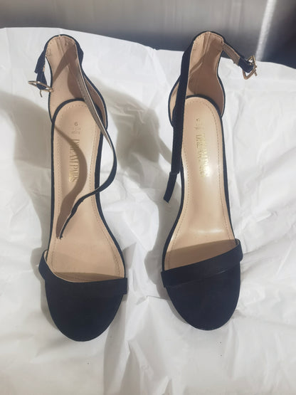 Dream Pairs High Heel Sandals Size 9 Black Open Toe Ankle Strap Women's Dress Shoes, New  size 9