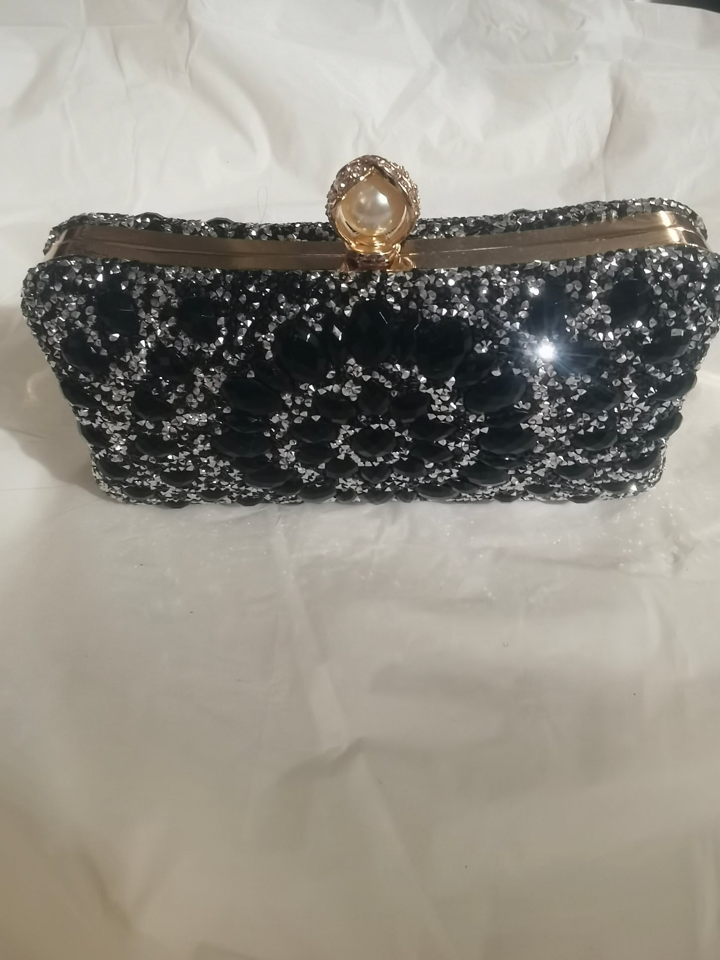 Women's black clutch
