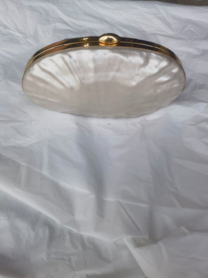 Ladies white shell bag