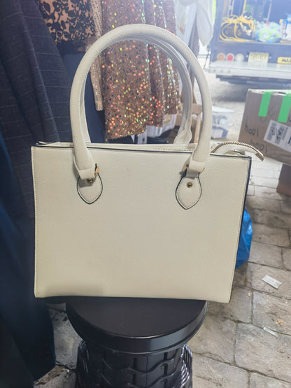 Women's white handbag