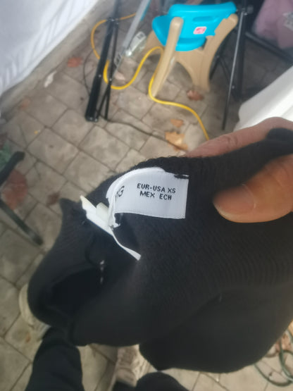 Women's Black Button-Accent Military Jacket  Size XS