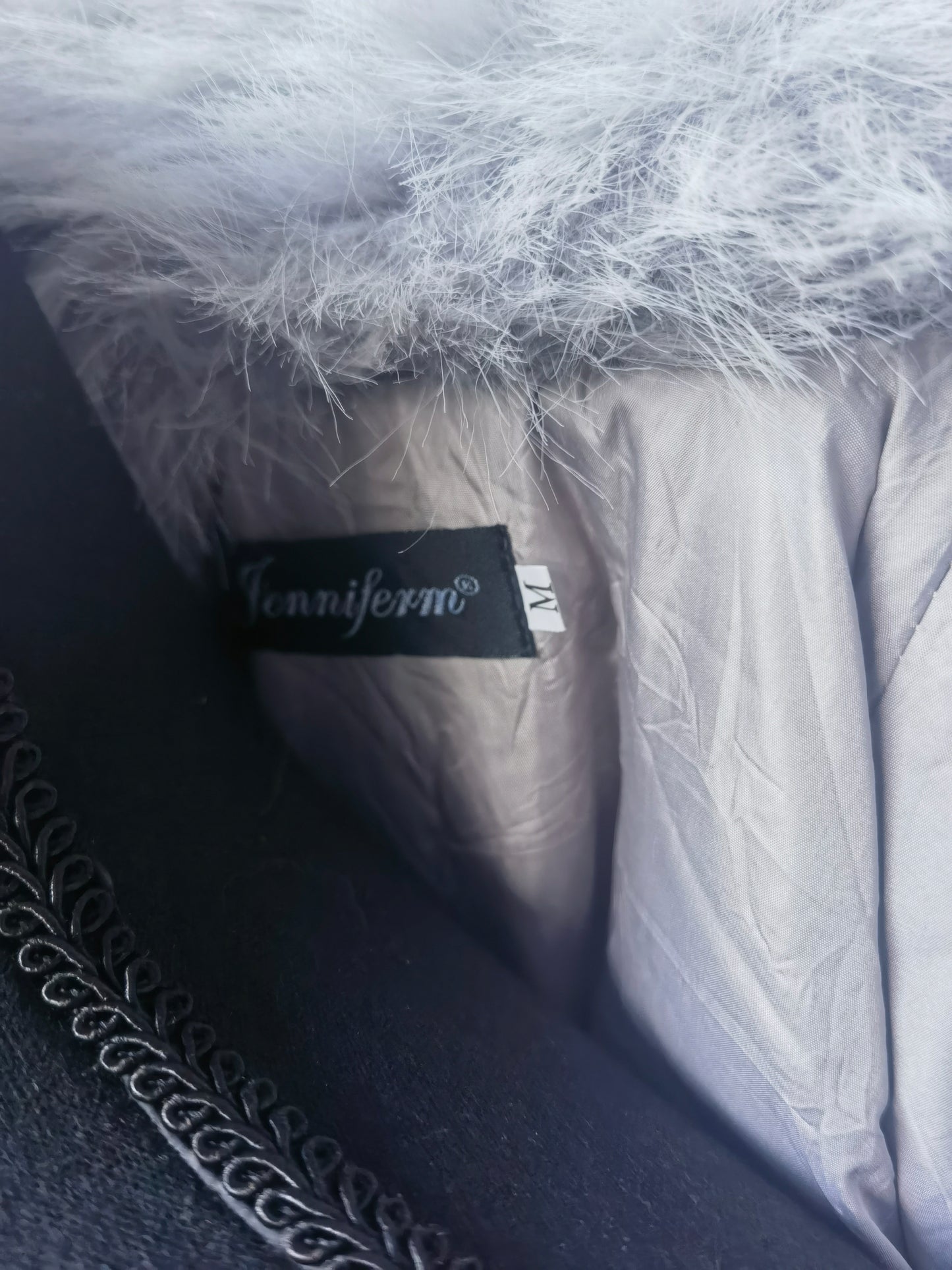 Womens Faux Fur Coat Lapel Open Front Fluffy Shaggy Jacket Winter Warm Furry Overcoat Size M