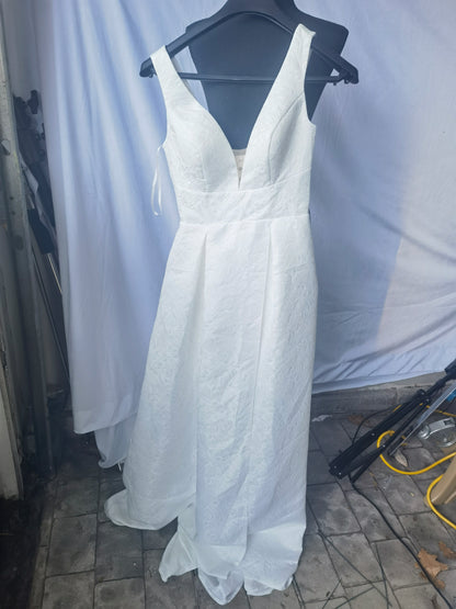 AIMEvernal Bridal Gowns Elegant Royal Style Simple Wedding Dress Women's Cocktail Dress Sexy Maxi Skirt Guest Wedding Dresses Size 4