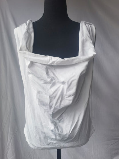 zara Summer Womens Tank Tops 2024 Square Neck Fitted Sleeveless Shirts for Women Ribbed Basic Top Size S