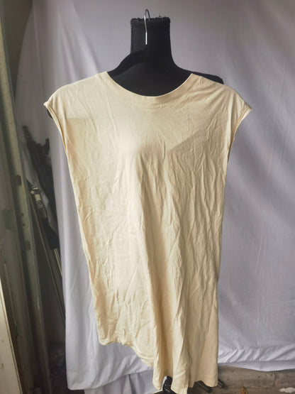 Women's Cap Sleeve Tank Top Crew Neck T Shirts Loose Fit Basic Summer Casual Tee Tops  Size XS