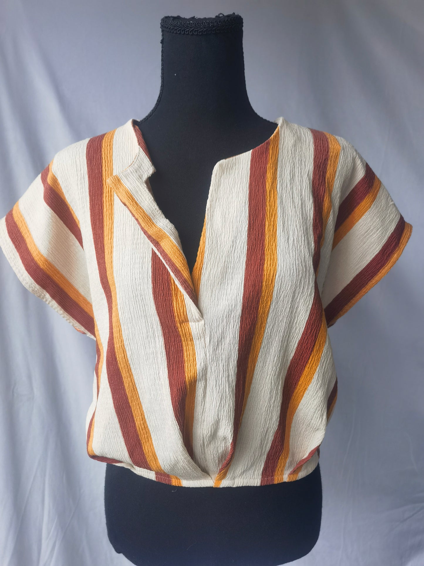 Zara Trafaluc Women's striped Boxy Top , size S