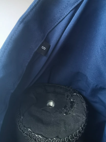 Men's Formal Wear Shirts Men Solid Color Business Casual Long Sleeve Casual Slim Fit Shirts  size S