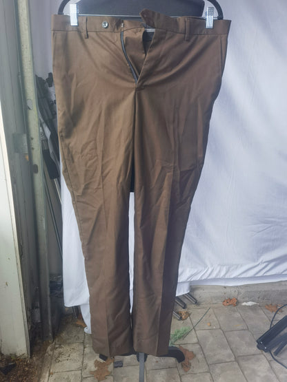 Mens Chinos Slim Fit Dress Pants Comfort Flat Front Stretch Skinny Tapered Dress Pants Casual Business Work Solid Trousers  Size M