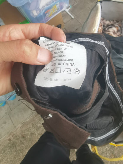 Mens Chinos Slim Fit Dress Pants Comfort Flat Front Stretch Skinny Tapered Dress Pants Casual Business Work Solid Trousers  Size M